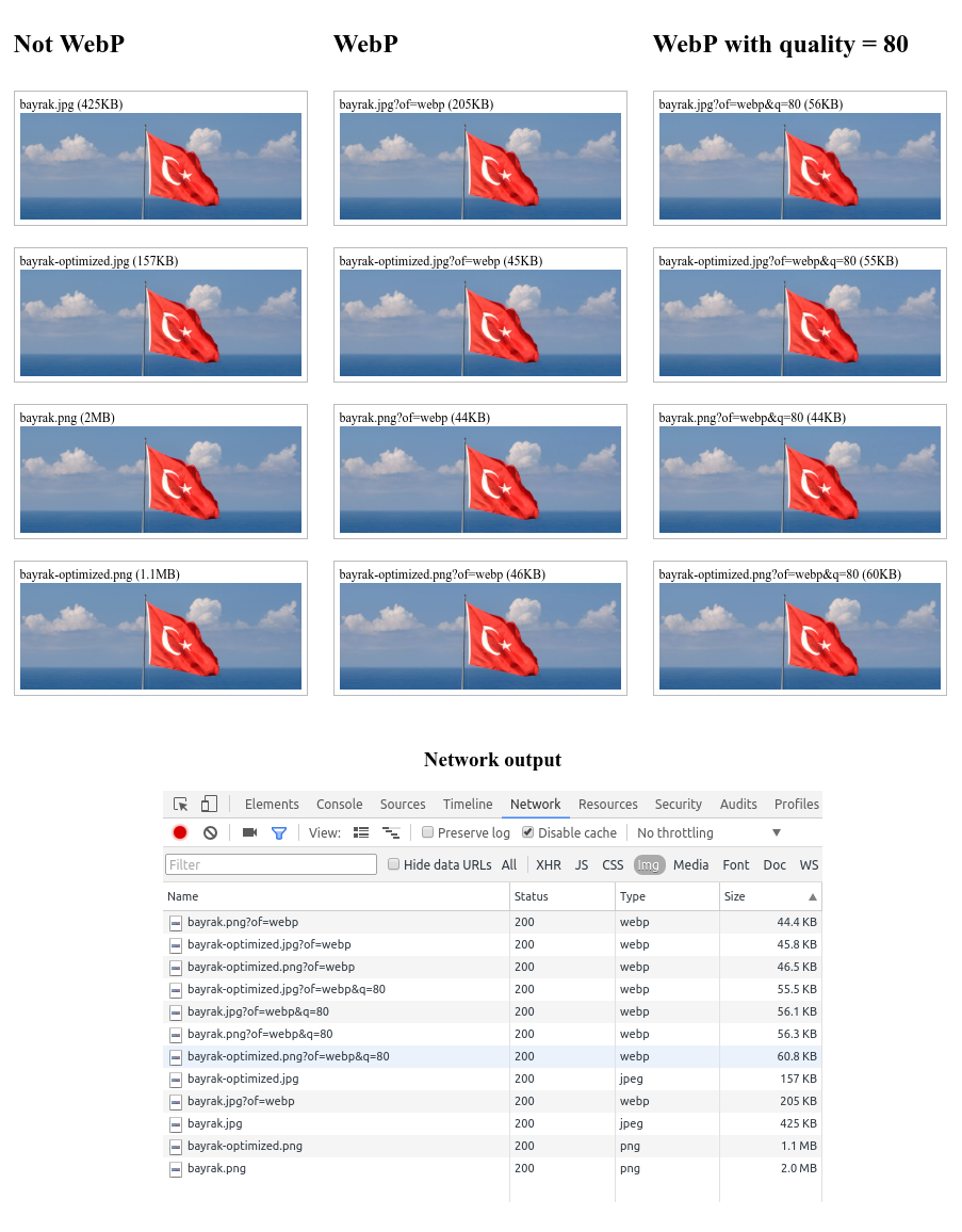 WebP ile Performanslı Web